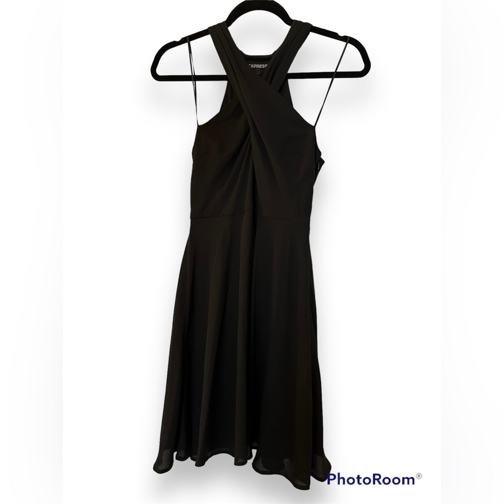 Black dress from express. Cute for summer night gatherings or semi formals.